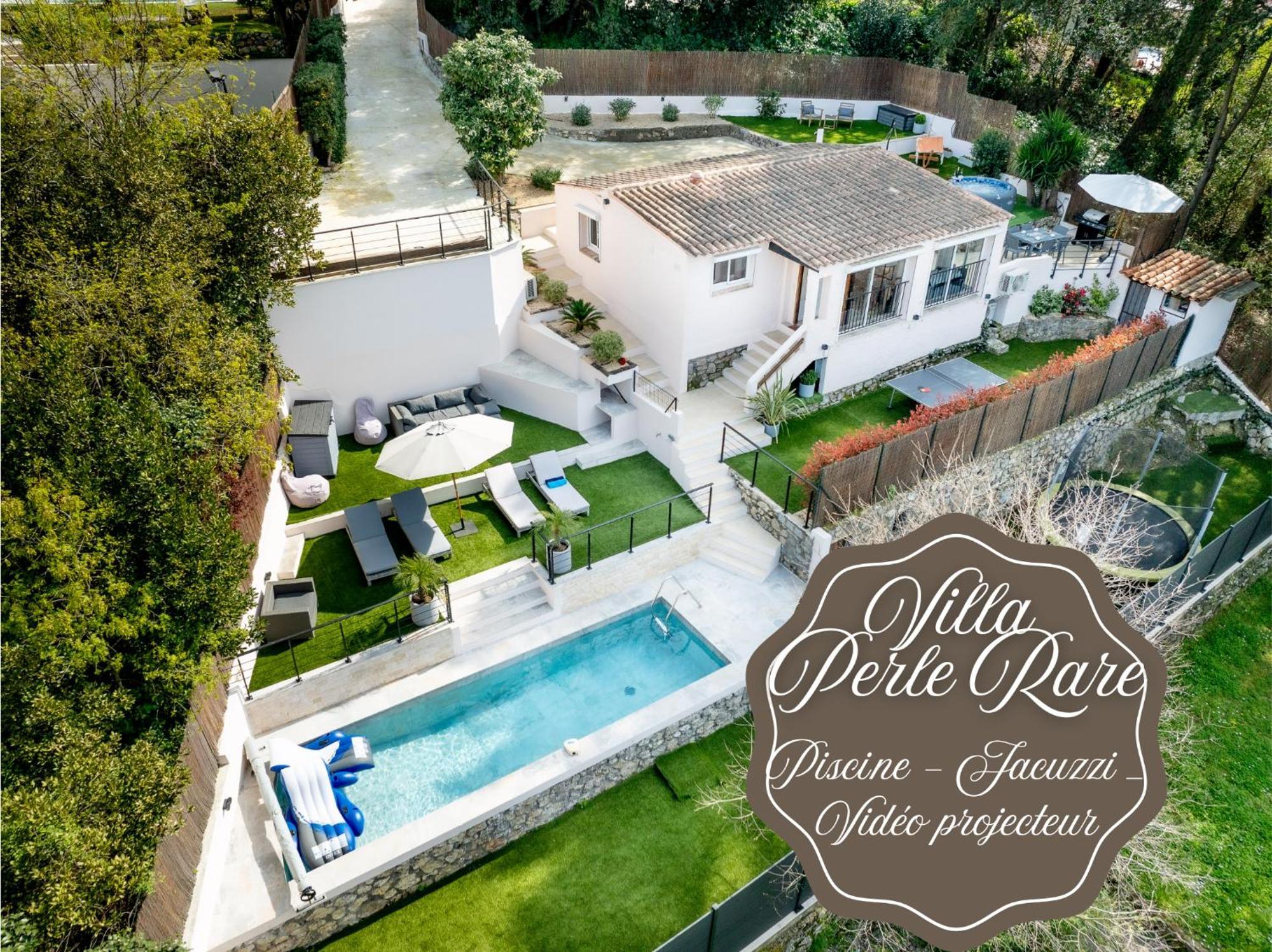 Villa Piscine-Jacuzzi-Videoprojecteur-Clim La Perle Rare Mougins Exterior foto